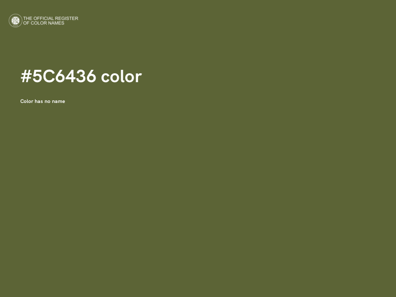 #5C6436 color image