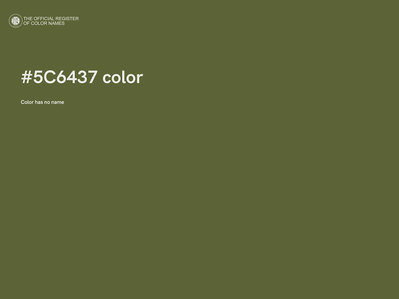 #5C6437 color image