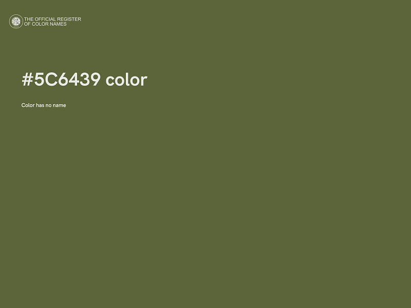 #5C6439 color image