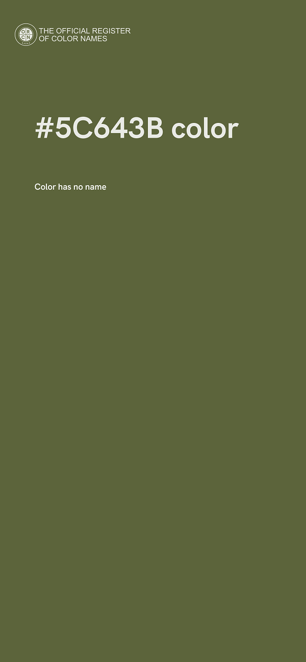 #5C643B color image
