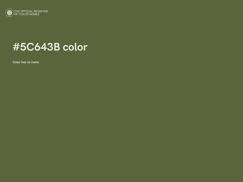 #5C643B color image