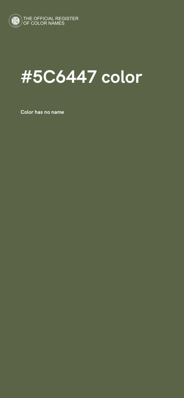 #5C6447 color image