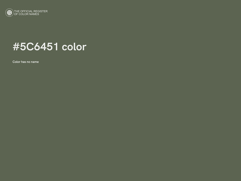 #5C6451 color image