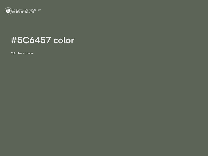 #5C6457 color image