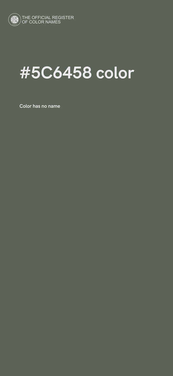 #5C6458 color image