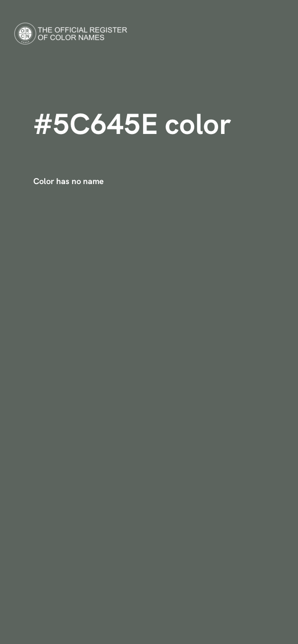 #5C645E color image