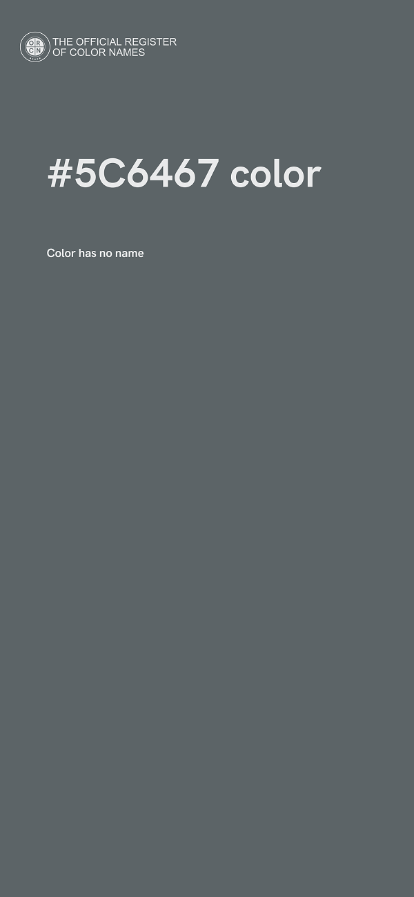 #5C6467 color image