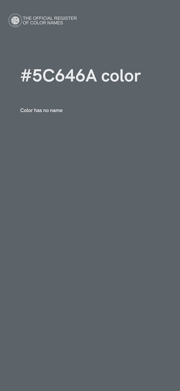 #5C646A color image