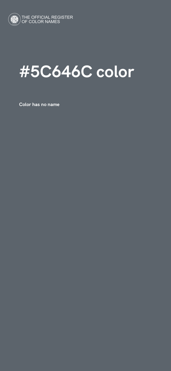 #5C646C color image