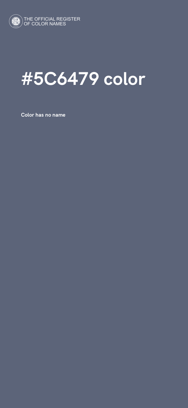 #5C6479 color image