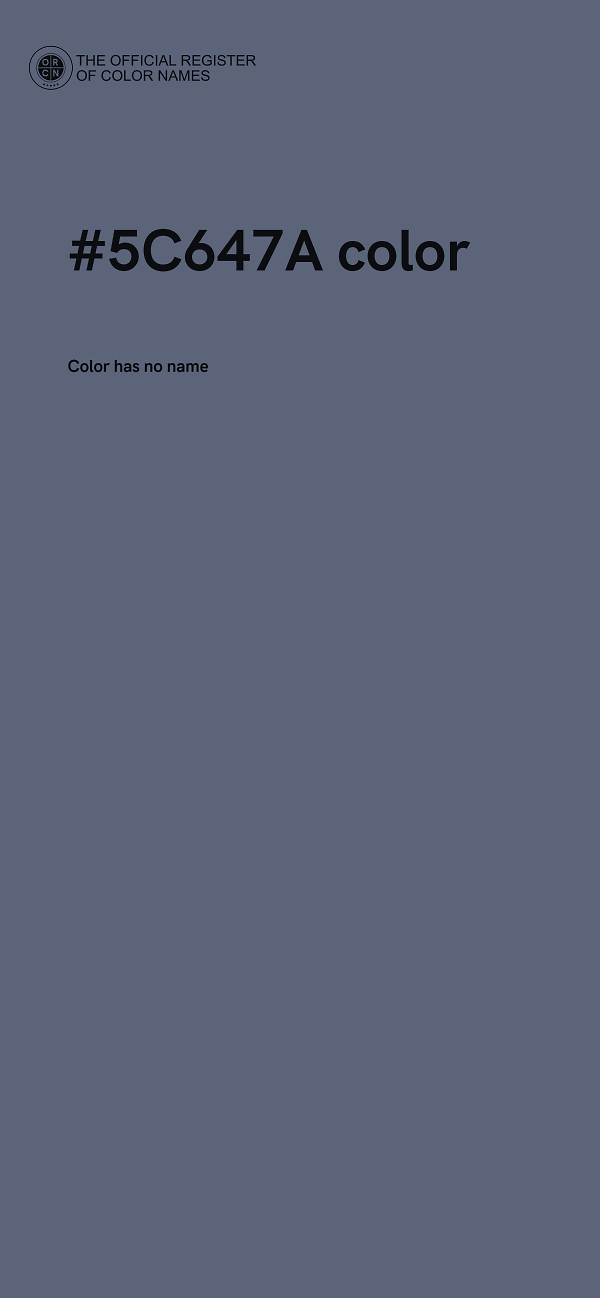#5C647A color image
