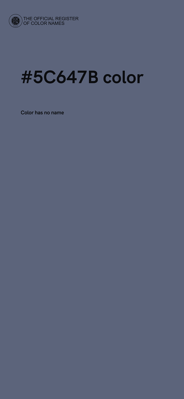 #5C647B color image