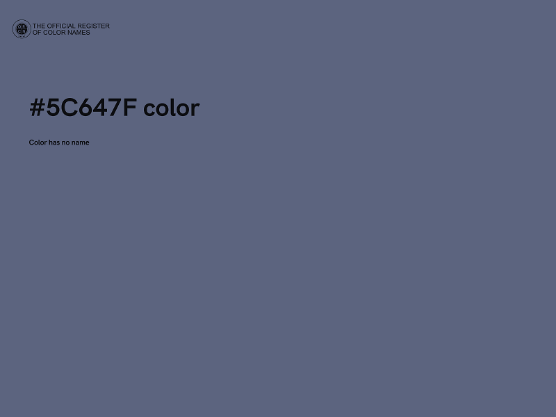 #5C647F color image