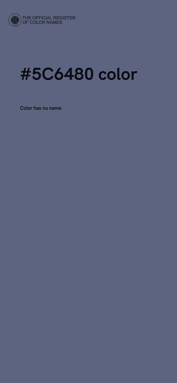 #5C6480 color image