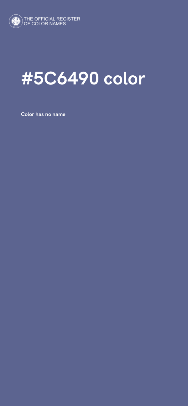 #5C6490 color image