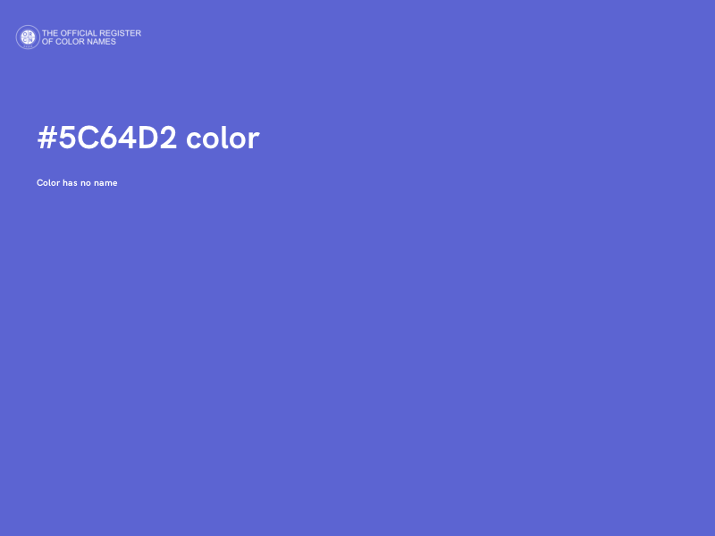 #5C64D2 color image