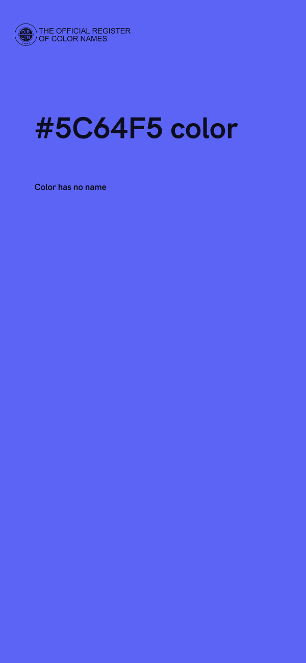 #5C64F5 color image