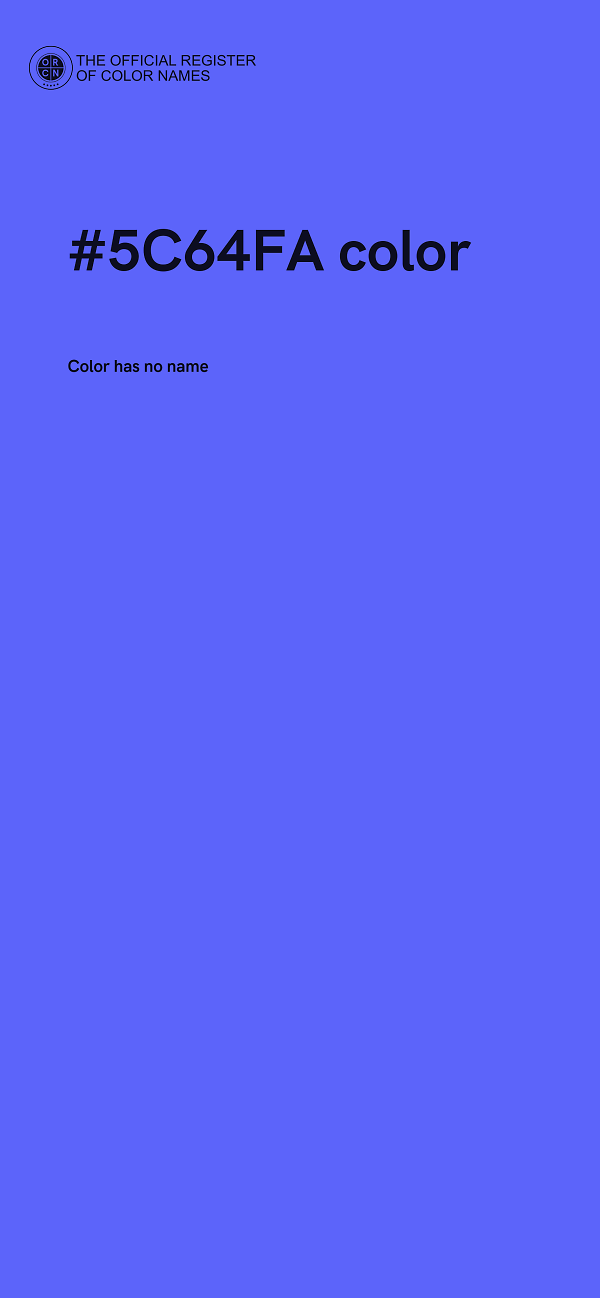 #5C64FA color image