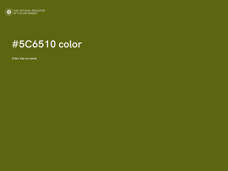 #5C6510 color image