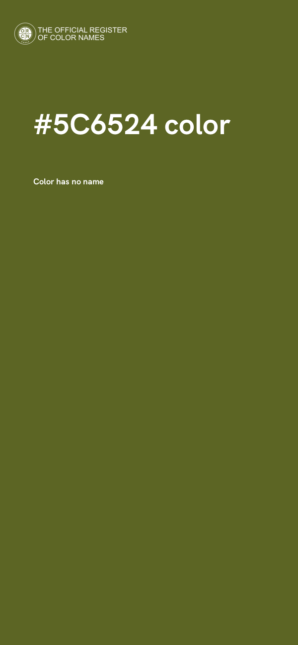 #5C6524 color image