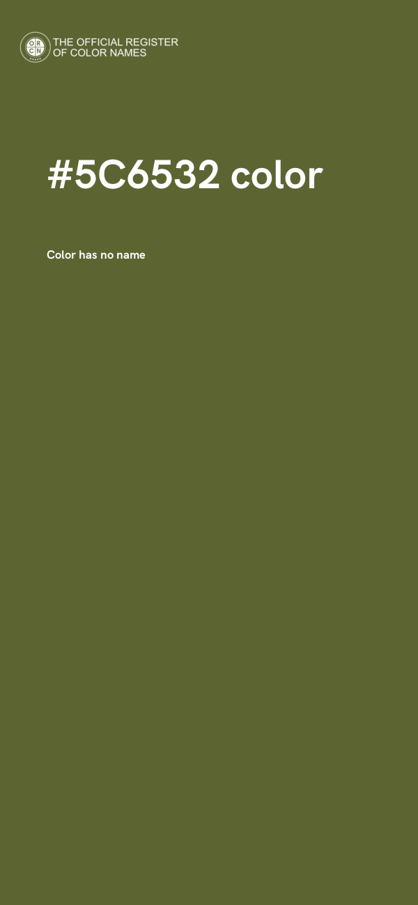 #5C6532 color image