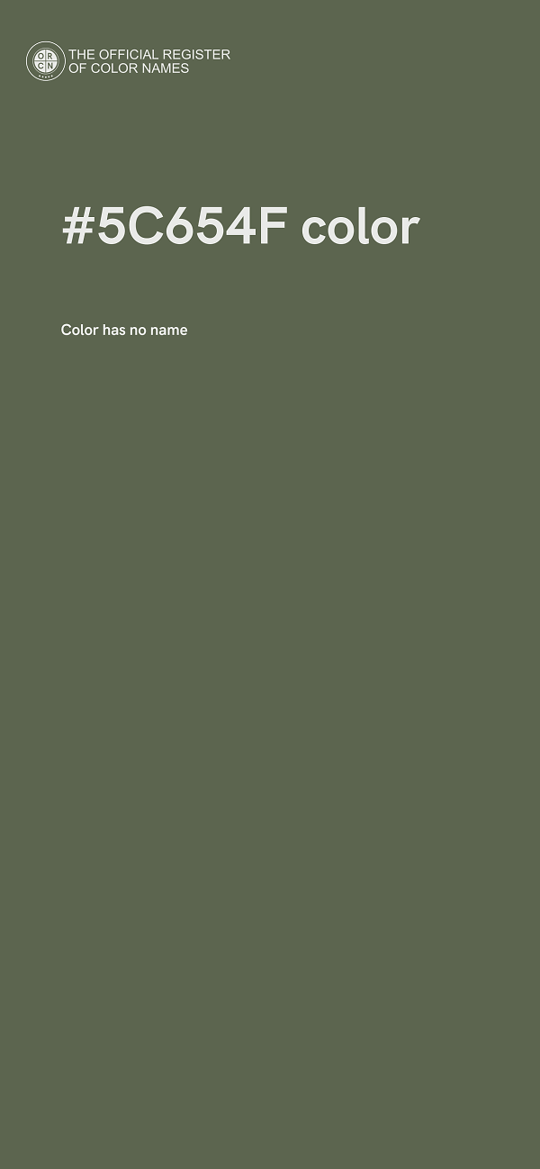 #5C654F color image