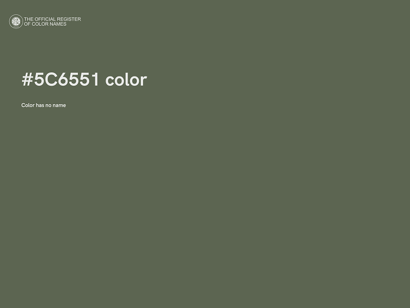 #5C6551 color image