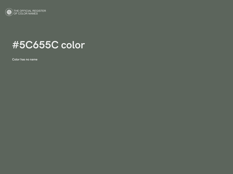 #5C655C color image