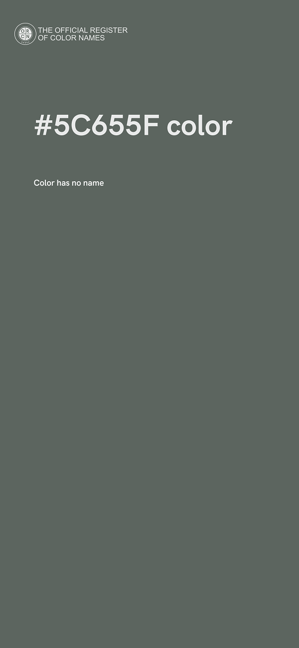 #5C655F color image