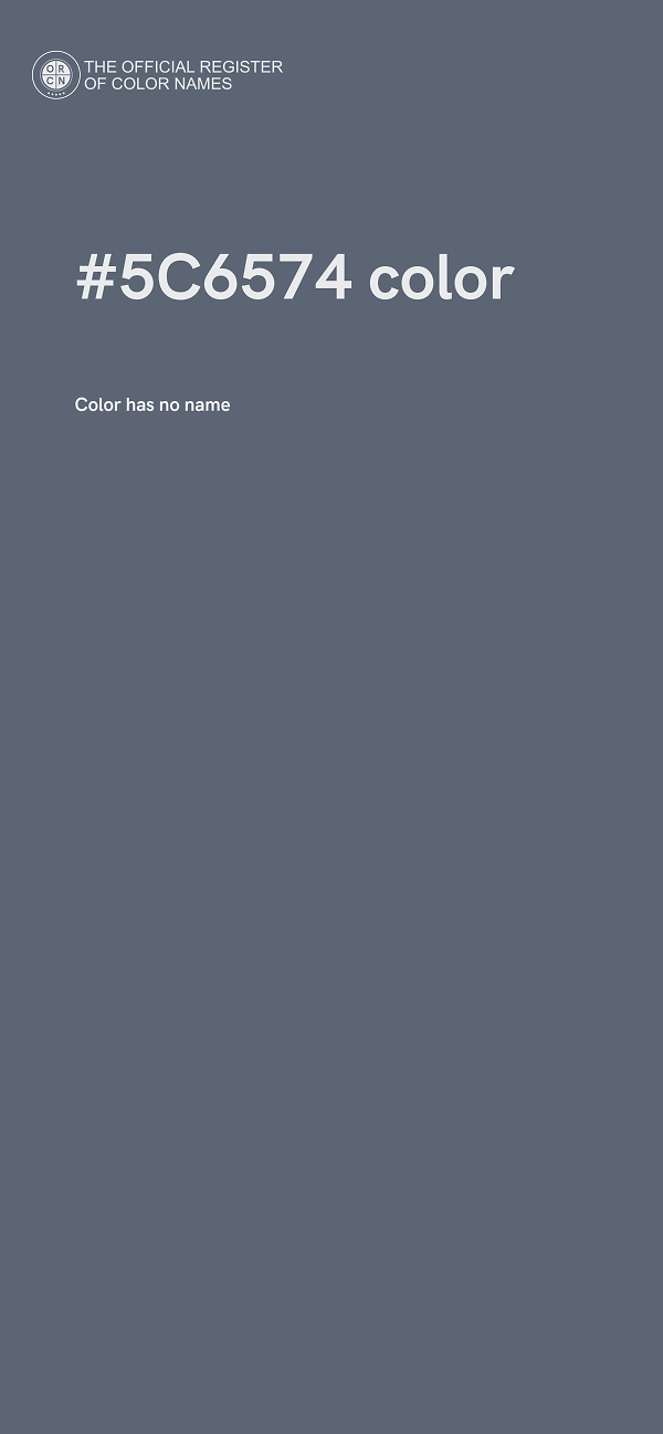 #5C6574 color image