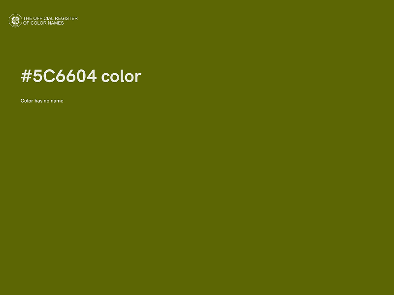 #5C6604 color image