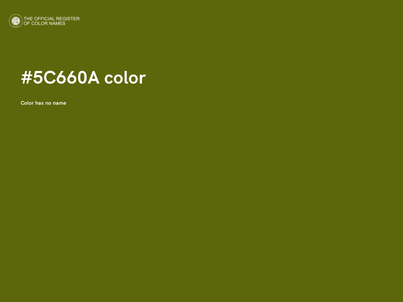 #5C660A color image