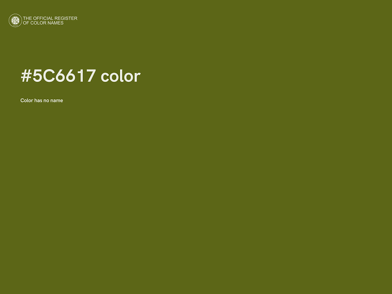 #5C6617 color image