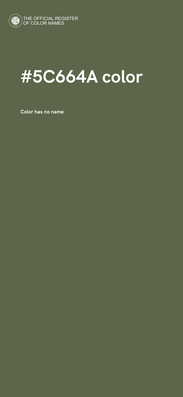 #5C664A color image