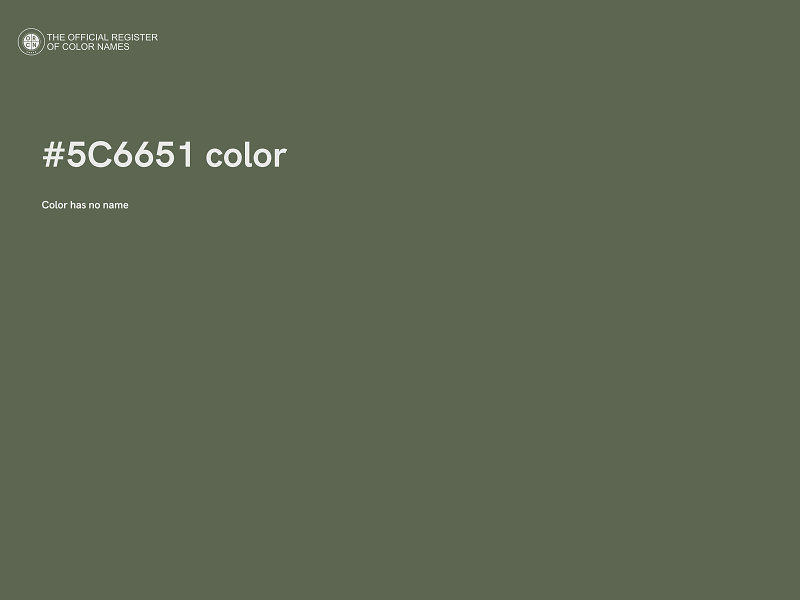 #5C6651 color image