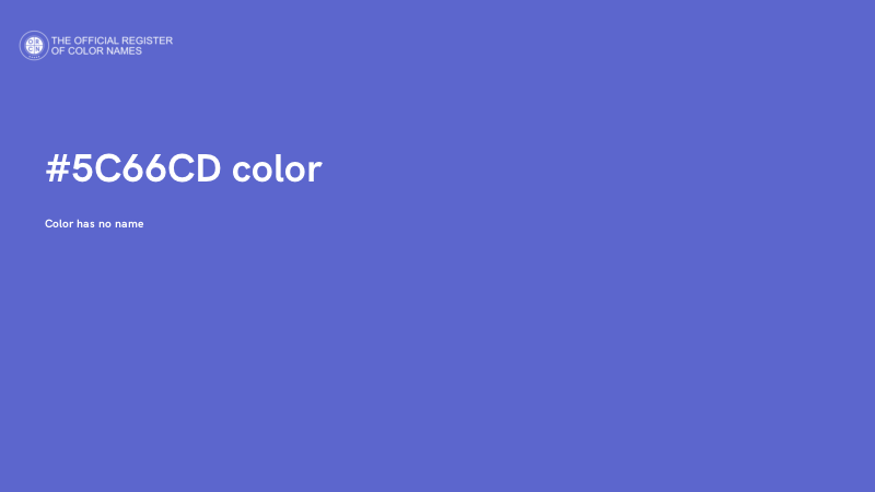 #5C66CD color image