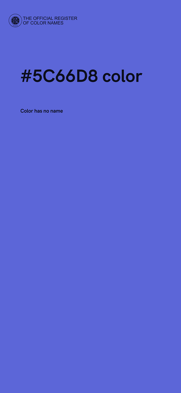 #5C66D8 color image