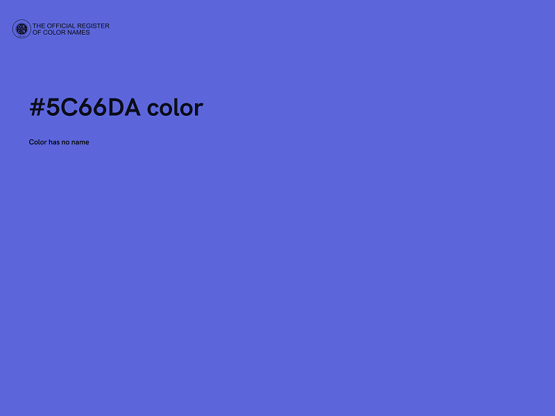 #5C66DA color image