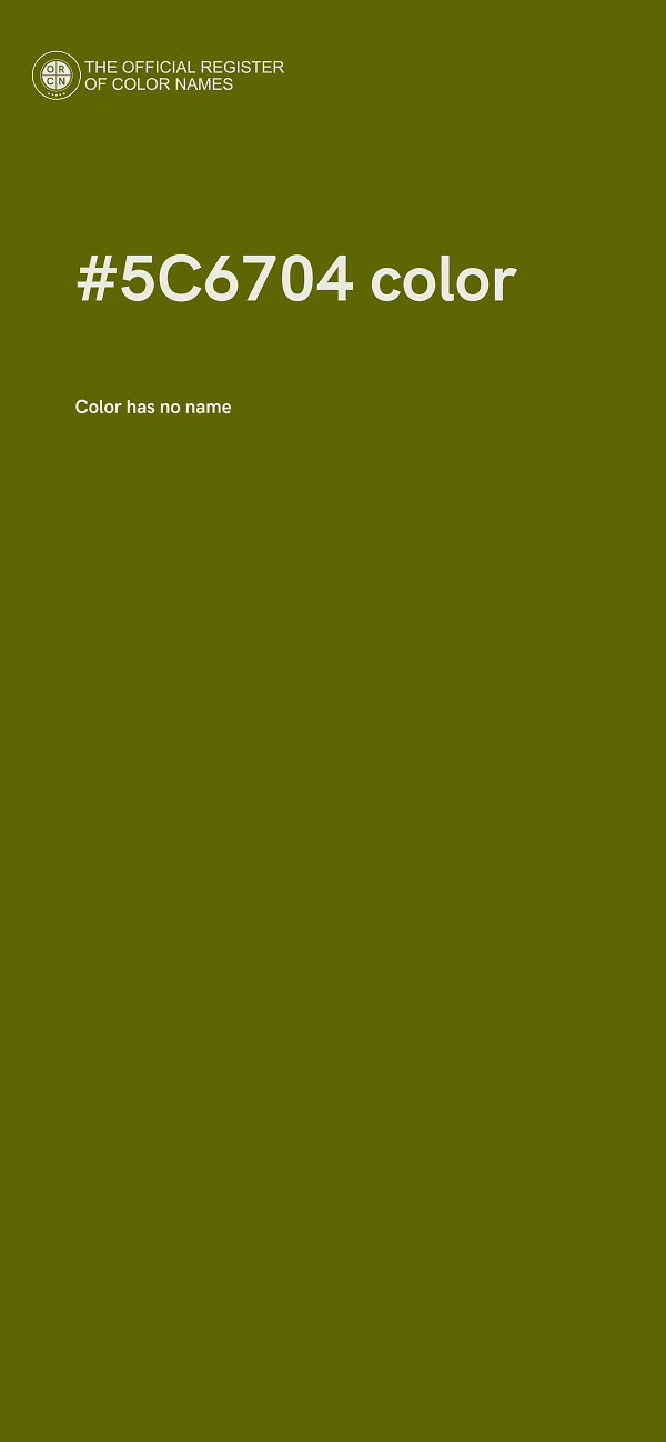 #5C6704 color image