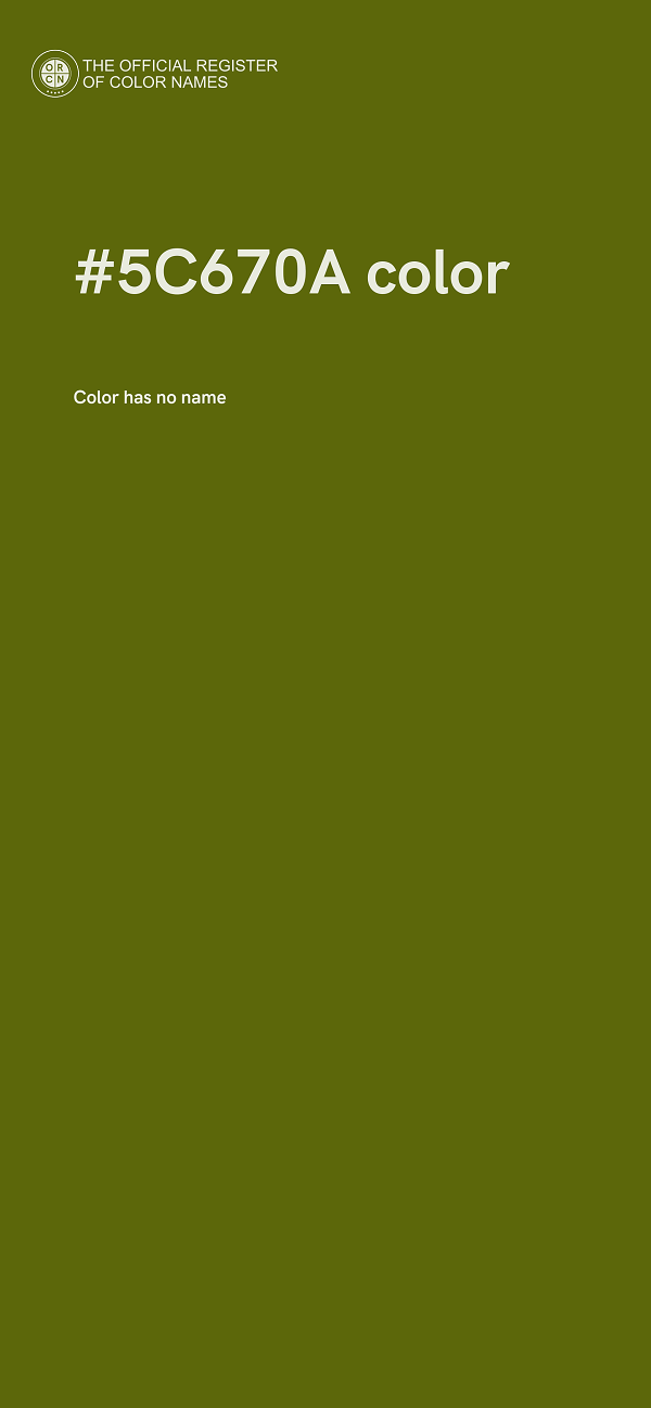 #5C670A color image