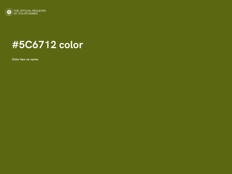 #5C6712 color image