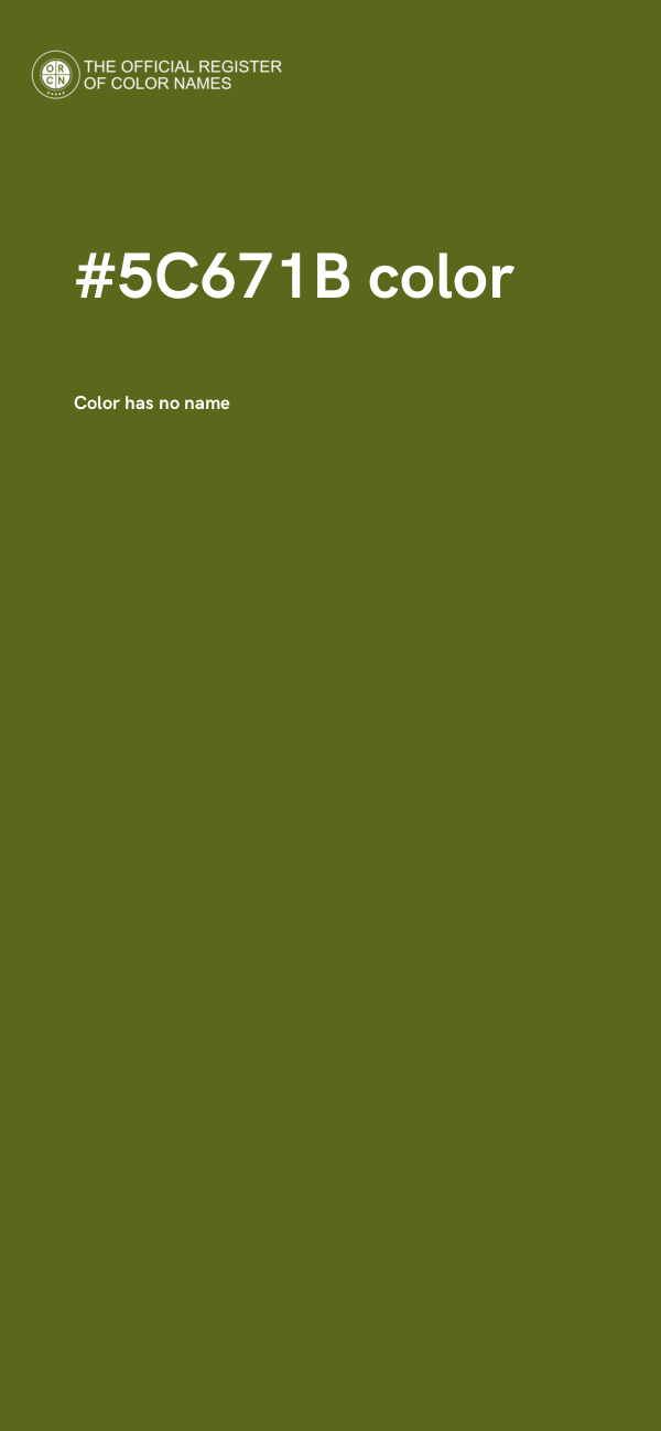 #5C671B color image