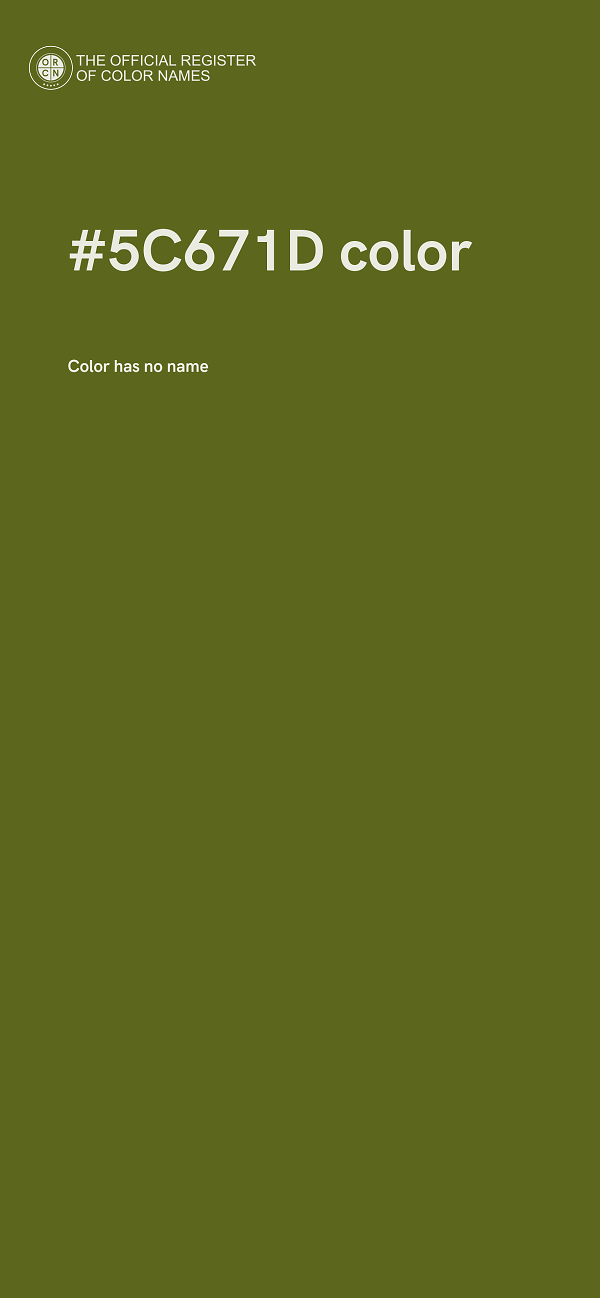 #5C671D color image