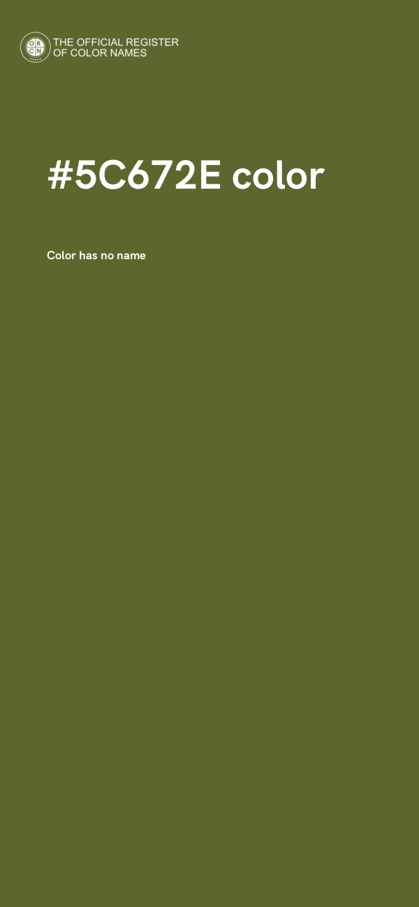 #5C672E color image
