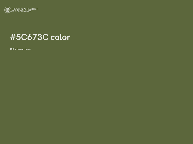#5C673C color image