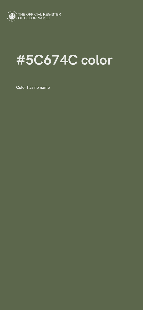 #5C674C color image