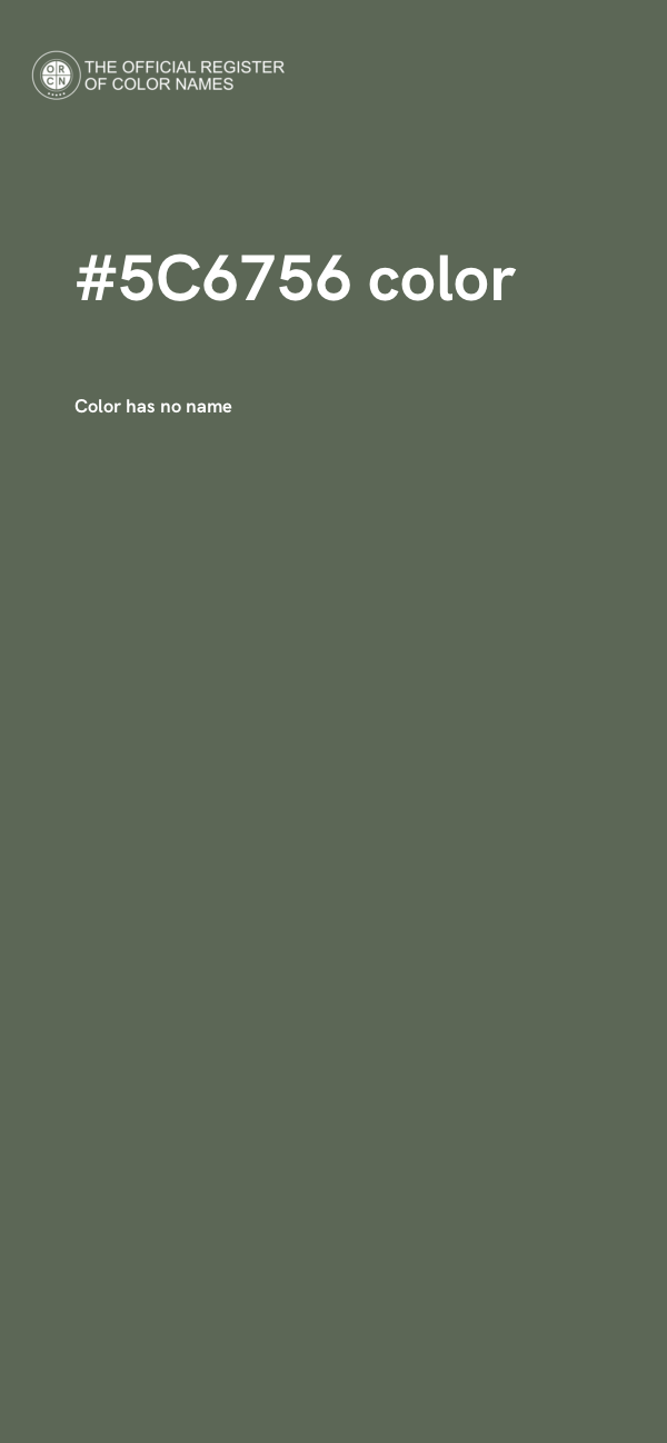 #5C6756 color image