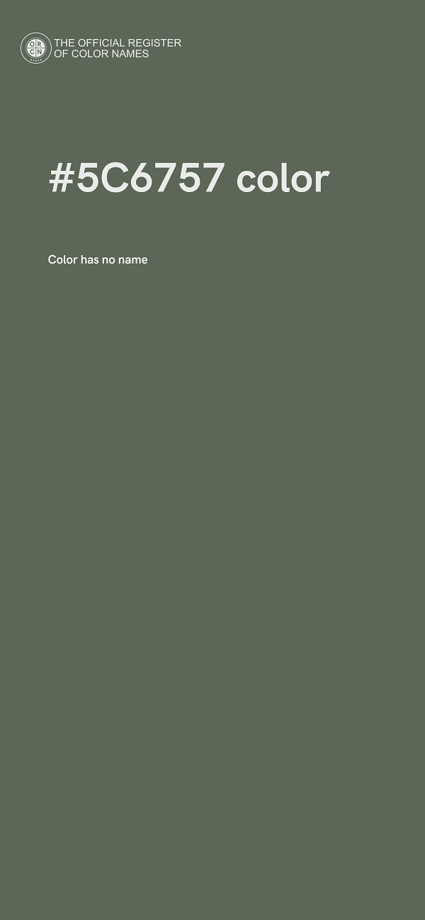 #5C6757 color image