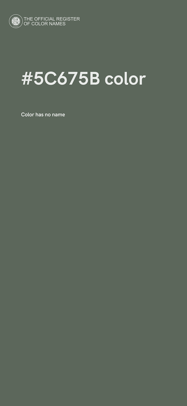 #5C675B color image