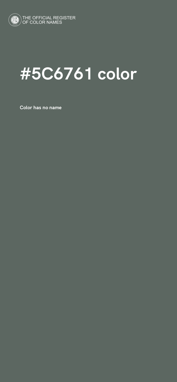 #5C6761 color image